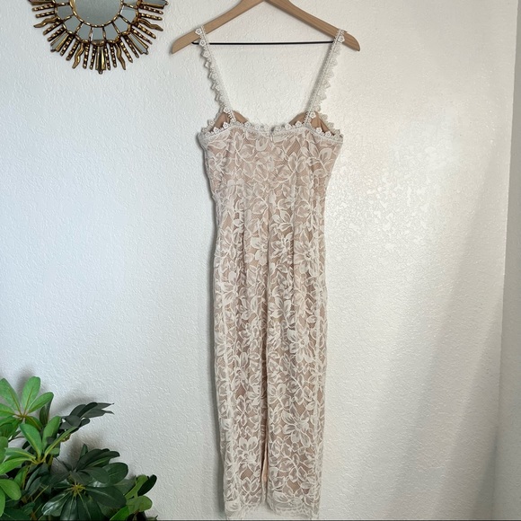 Lulus White Lace Crochet Midi Dress size small - Picture 6 of 14